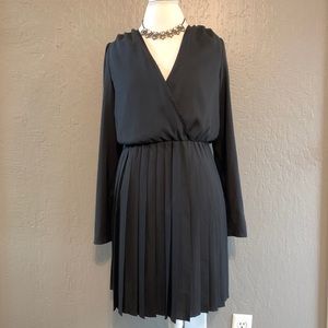 Black Slip Style Pleated Dress by Leith